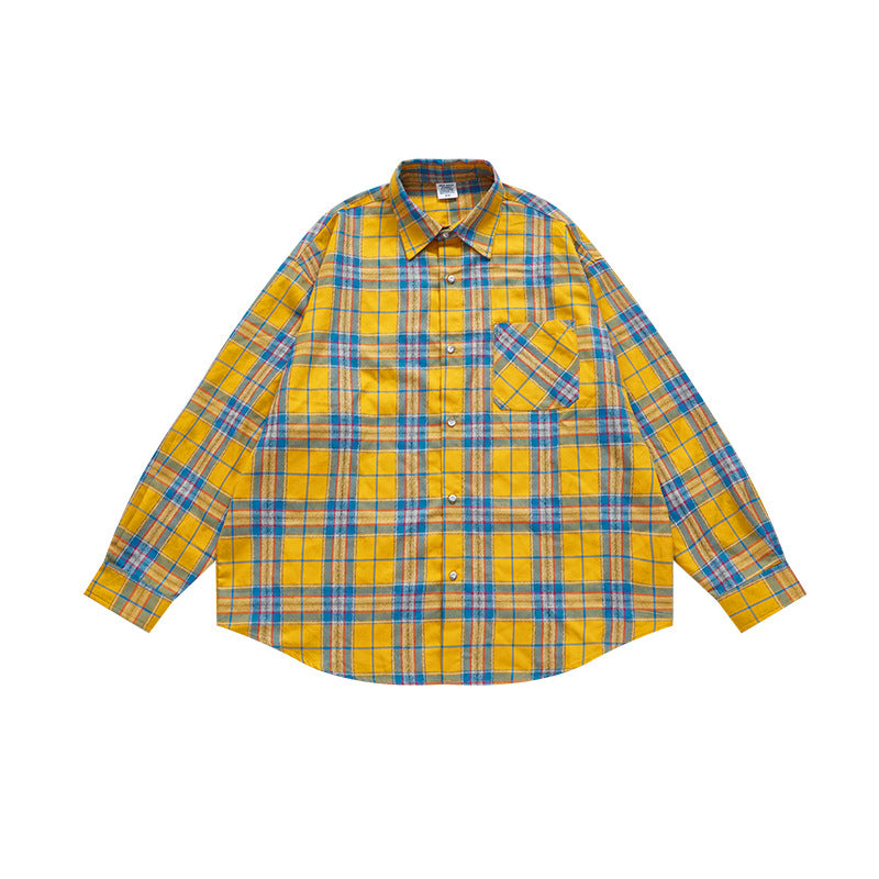 Yellow Plaid Shirt 7061W23