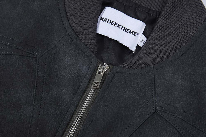 Retro Deconstruction Suede Leather Jacket UQ230676