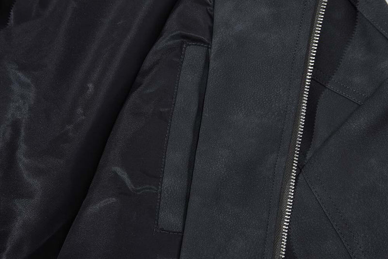 Retro Deconstruction Suede Leather Jacket UQ230676
