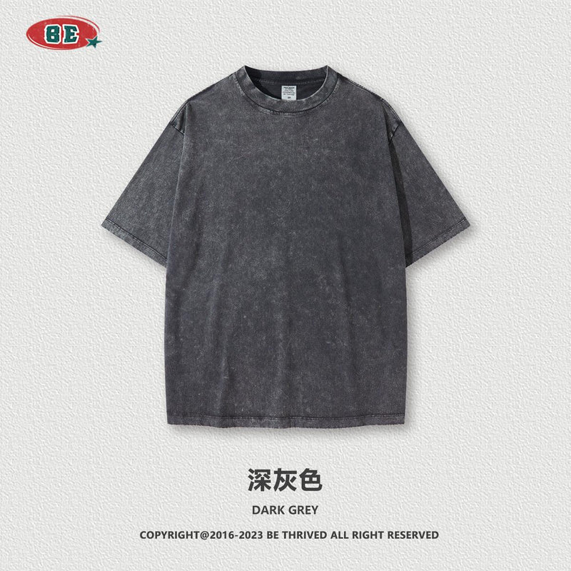 285G Heavy Industry Washed Blank T-shirt S1721 - UncleDon JM