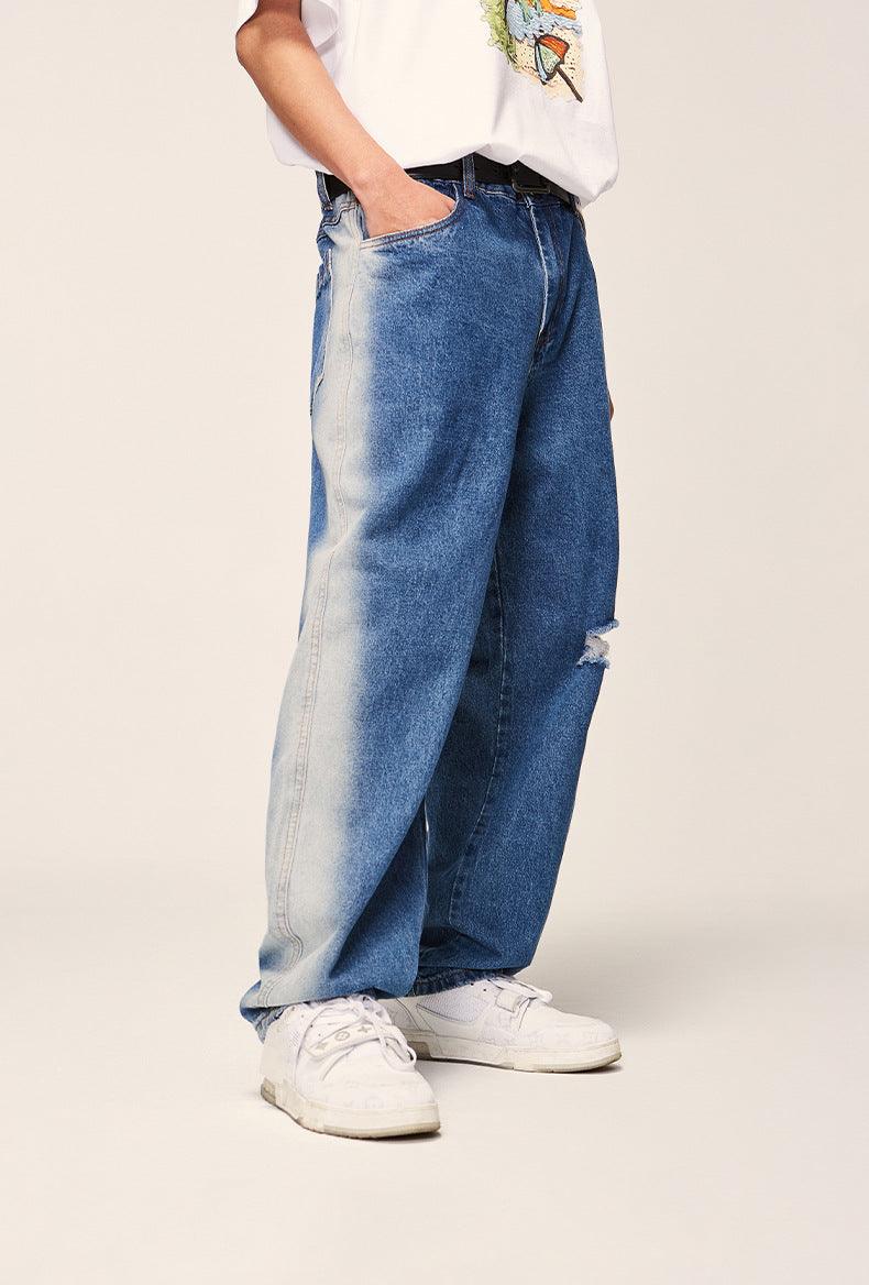 Blue Ripped Jeans 13025W21 - UncleDon JM