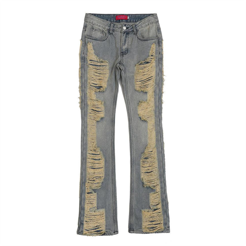 Distressed Ripped Jeans AC55 - UncleDon JM